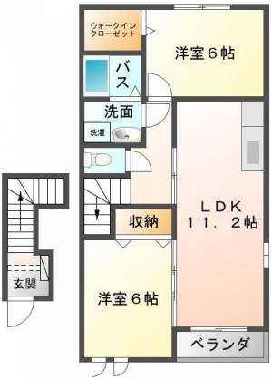 ネオタウン B203号室の間取り画像