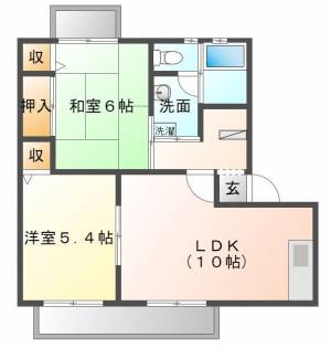  バリュージュ新須賀 B105号室の間取り画像