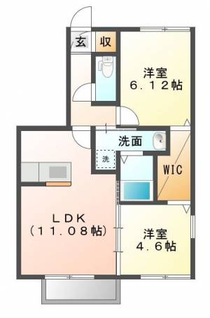 D-room沢津 101の間取り画像