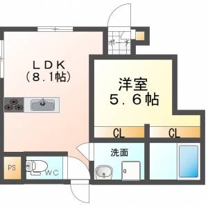 高木町新築アパート　 A107の間取り画像