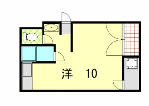 ジャック＆ベティー本町 301の間取り画像