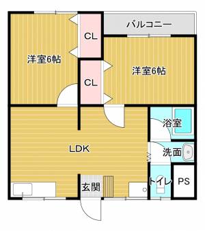 松田マンション 503の間取り画像