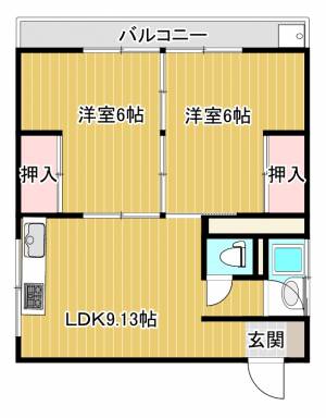 水本ビル 301の間取り画像