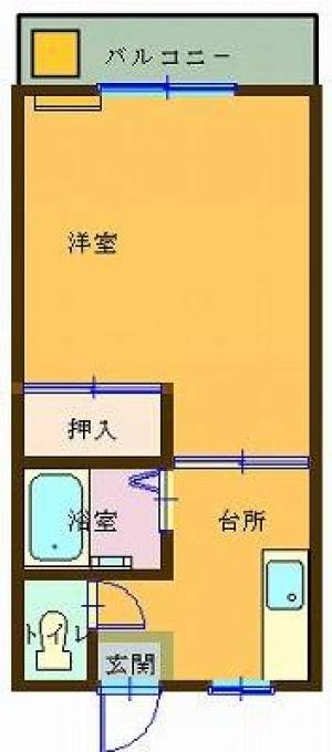 オックスフォードサーカステラス 202の間取り画像