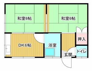 アエル立花 1の間取り画像