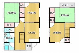 吉川一戸建 5の間取り画像