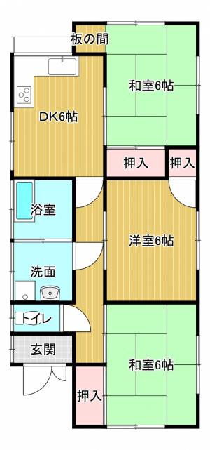 余戸西池田貸家 8の間取り画像