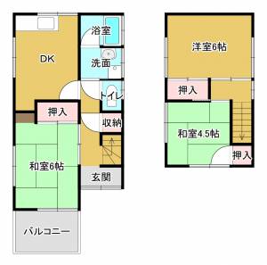 松本借家（古川西１丁目） 1の間取り画像