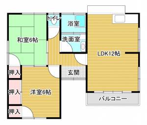 片岡借家 11の間取り画像