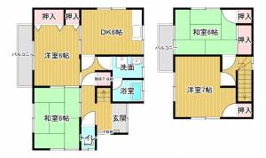 橘貸家（二階建） 5の間取り画像