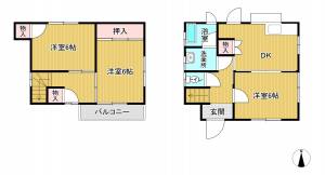 乃万貸家（2階建） 4の間取り画像