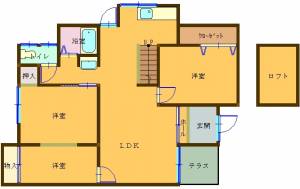 堀内戸建 1の間取り画像