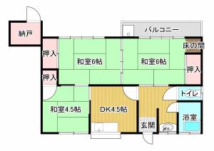 佐藤貸家 5の間取り画像