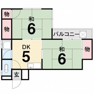 コスモビル 201号の間取り画像