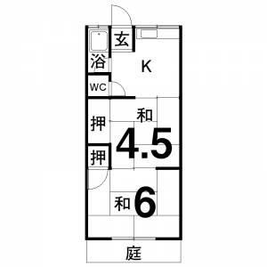 福寿アパート 102号の間取り画像