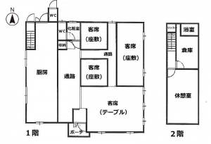 松前町上高柳店舗 の間取り画像