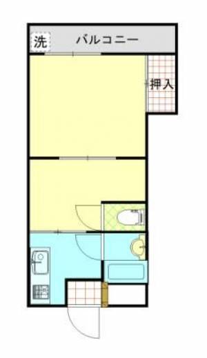 アークマンション　川之江の2K賃貸マンション 213の間取り画像