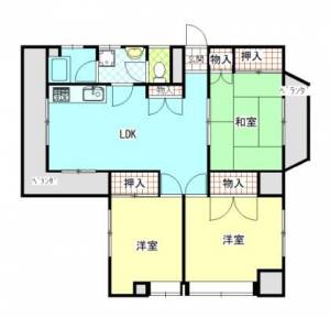 メゾン三島　伊予三島の3LDK賃貸マンション 302の間取り画像