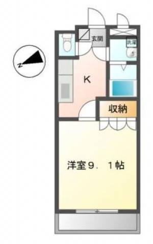 G-stage　四国中央　参番館　-の1K賃貸アパート 103の間取り画像