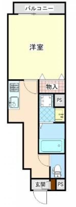 仮）妻鳥アパート　川之江の1K賃貸アパート C101の間取り画像