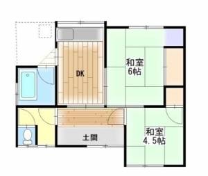 田辺住宅　伊予三島の2DK賃貸一戸建て 20の間取り画像