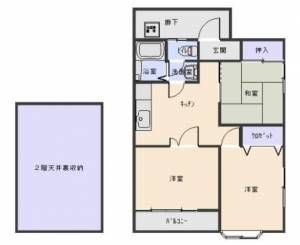 進藤邸借家　伊予三島の3DK賃貸一戸建て 1の間取り画像