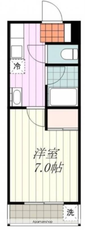 参川第5マンション 207の間取り画像