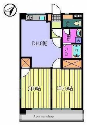 グランアソシアII 203の間取り画像