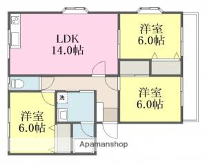 スプリエ道後 202の間取り画像