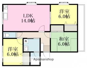 スプリエ道後 302の間取り画像