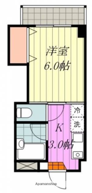 リバティ立花 205の間取り画像