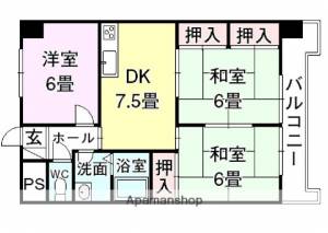 第1ゴトービル 707の間取り画像