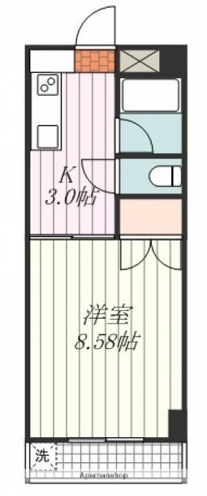 ＡＣＴＹ小坂 202の間取り画像