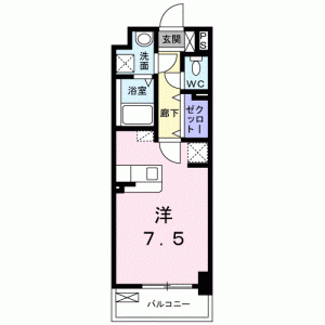 ルーベル中村 203の間取り画像