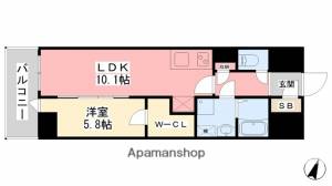 ルミナス勝山東 602の間取り画像