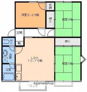 ファミール來住 204の間取り画像