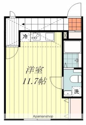 ジョーハウスＢ棟 204の間取り画像