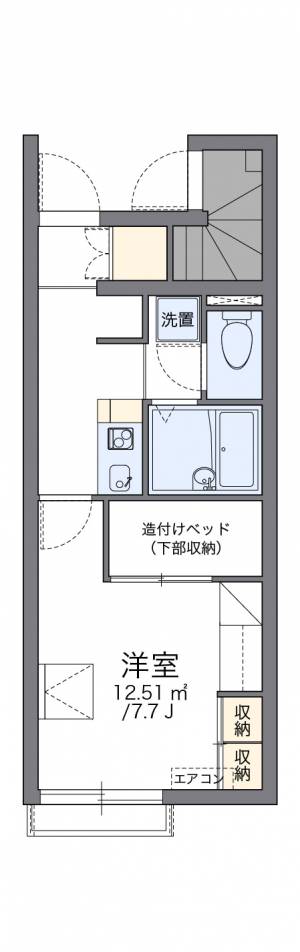 レオパレスとねりこ2 106の間取り画像