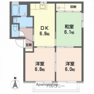 グランシード星岡　Ａ棟 102の間取り画像