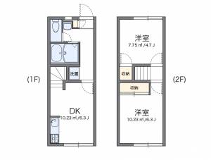 レオパレスヴィラ・コメット 109の間取り画像