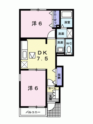 エアリーヴィラＮ 101の間取り画像