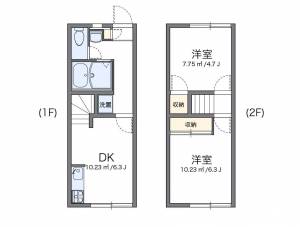 レオパレスヴィラ・コメット 104の間取り画像