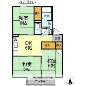 ファミール北久米 202の間取り画像