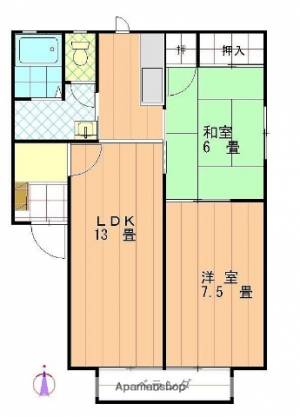 フレグランス大内 201の間取り画像