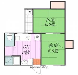 杯前荘 101の間取り画像