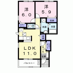 ベルファミーユ 101の間取り画像