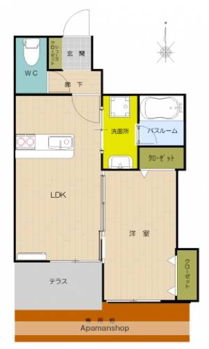 パルタージュ一里木 103の間取り画像