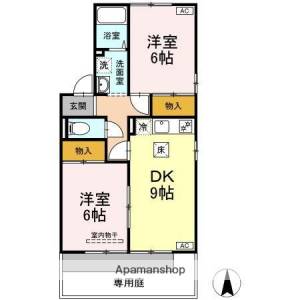 セントラルヴィレッジ桑原　Ｃ棟 C101の間取り画像