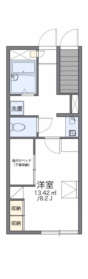 レオパレス竹乃井 110の間取り画像