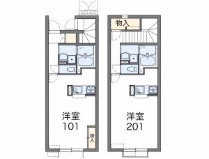 レオネクストさくらんぼ 208の間取り画像